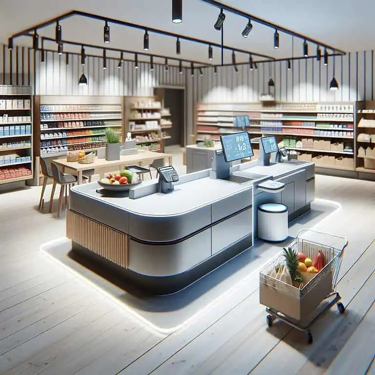 Quầy thu ngân siêu thị vinmart