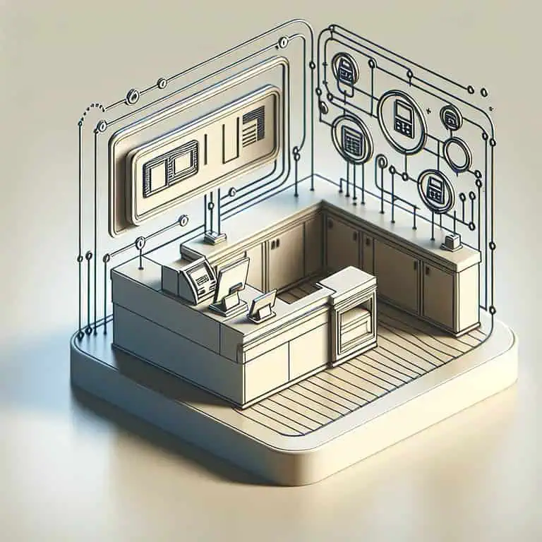 Quầy thu ngân cửa hàng