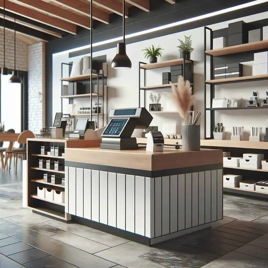 Quầy thu ngân cafe
