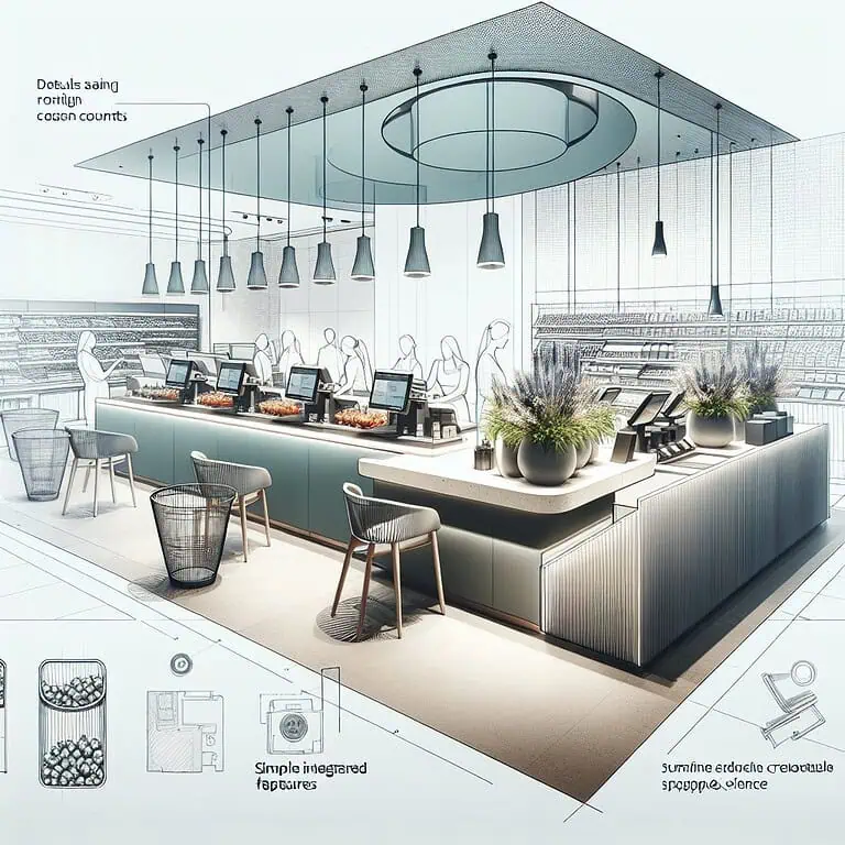 Trang trí quầy thu ngân