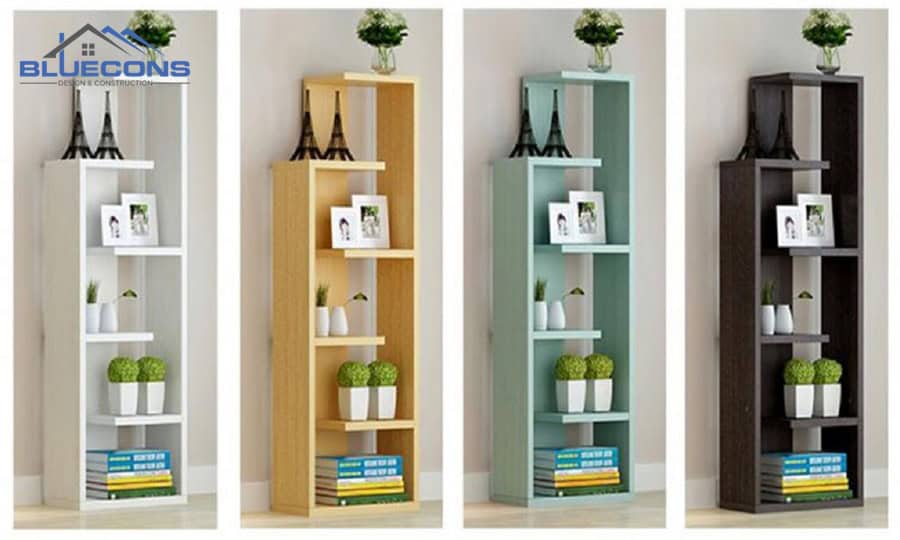 Kệ gỗ đứng trưng bày sản phẩm