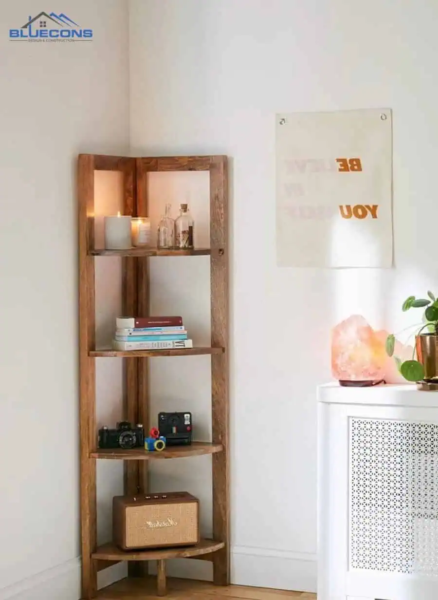 Top 80+ mẫu kệ gỗ trưng bày sản phẩm Đẹp, Giá Rẻ, Chất Lượng Cao 17 Kệ gỗ góc đứng sàn
