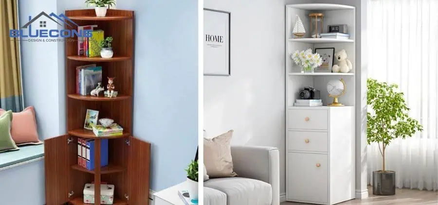 +30 mẫu Tủ Tường Phòng Khách Đẹp - Giá Rẻ Chất Lượng Cao 19 Kệ trang trí phòng khách mini