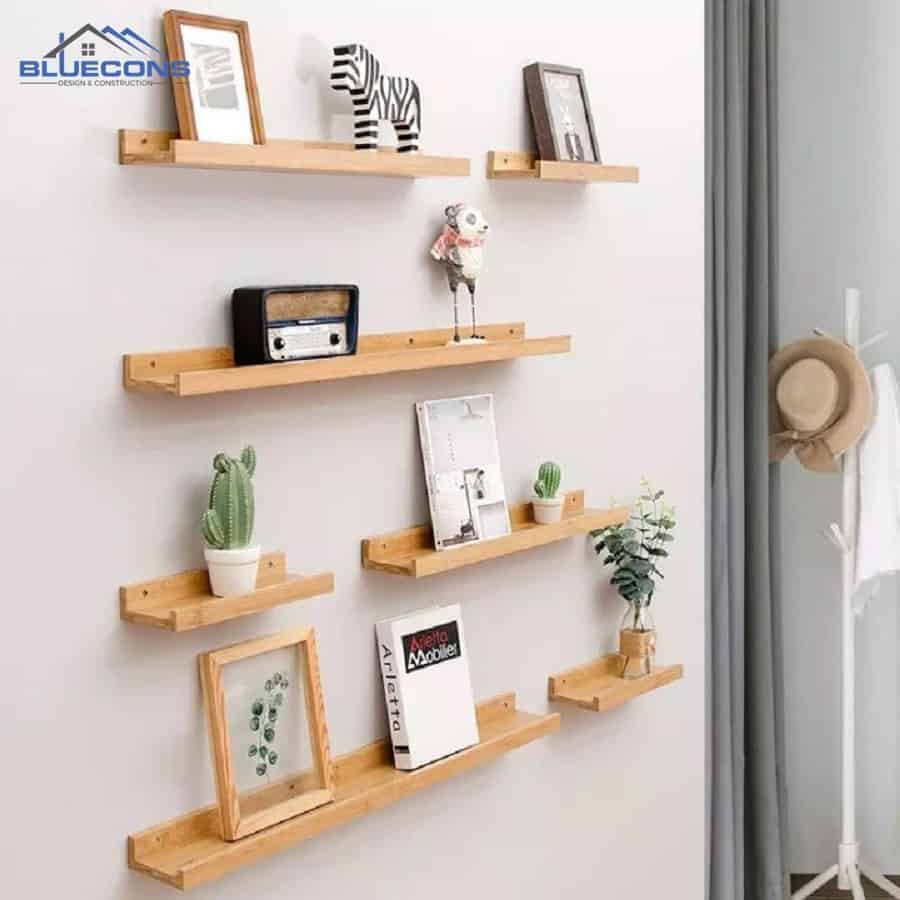 Kệ gỗ treo tường tiện lợi