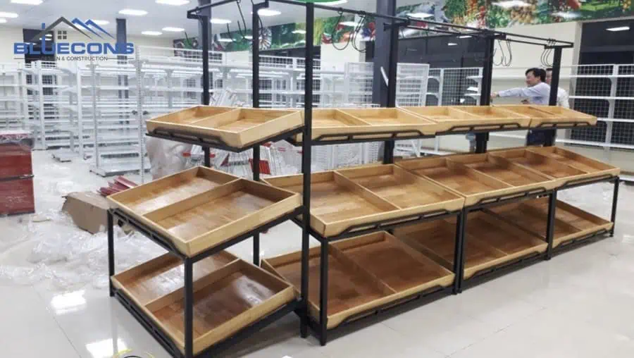 Top 80+ mẫu kệ gỗ trưng bày sản phẩm Đẹp, Giá Rẻ, Chất Lượng Cao 9 Kệ gỗ trưng bày hàng hoá