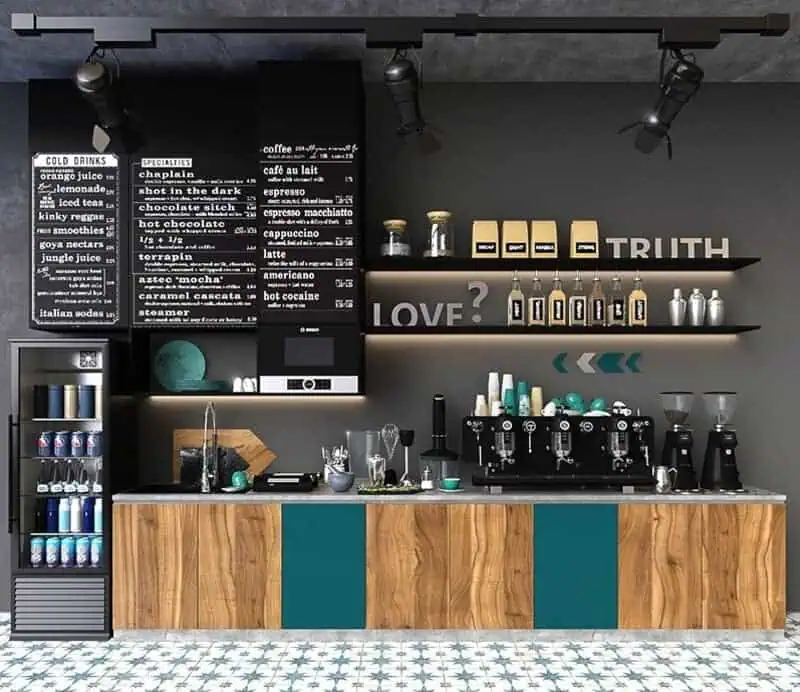 Quầy pha chế trang nhã