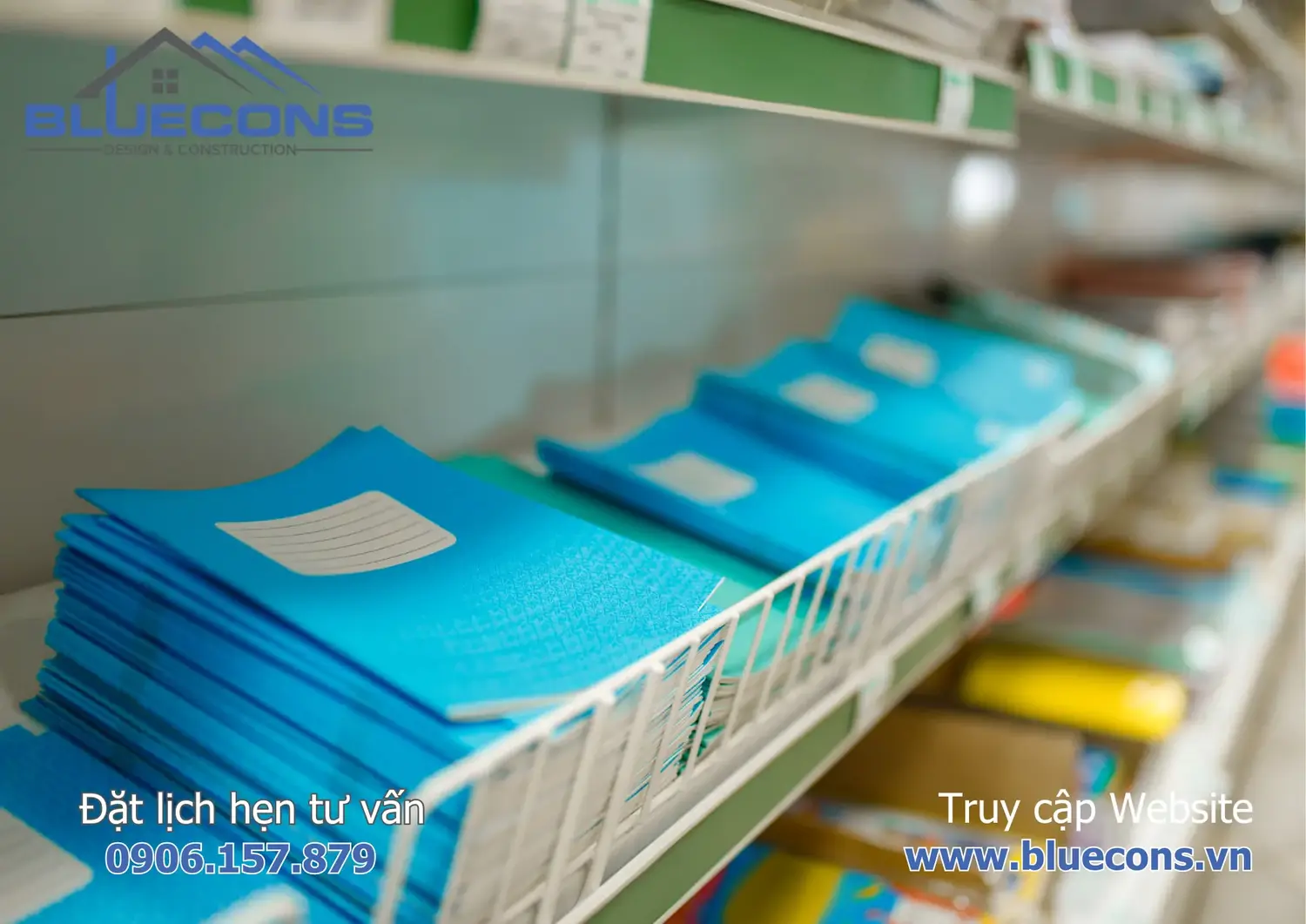 Thi công shop văn phòng phẩm, thiết kế nhỏ gọn 5 Thi công shop văn phòng phẩm, thiết kế nhỏ gọn