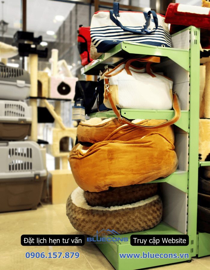 Thi công shop thú cưng, thiết kế pet shop không gian siêu đáng yêu