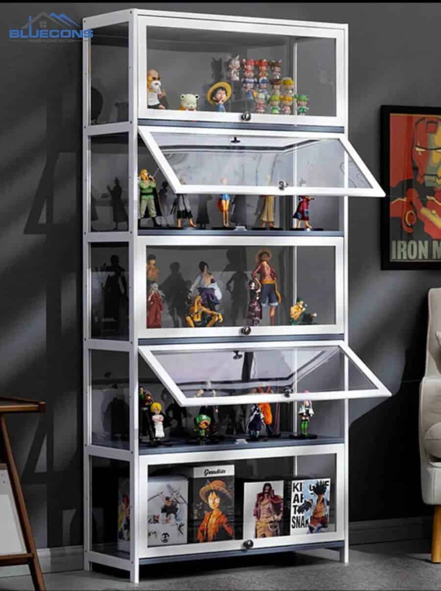 +20 mẫu kệ trưng bày lego đẹp và bắt kịp xu hướng 2024 8 Tủ trưng bày lego dạng đứng