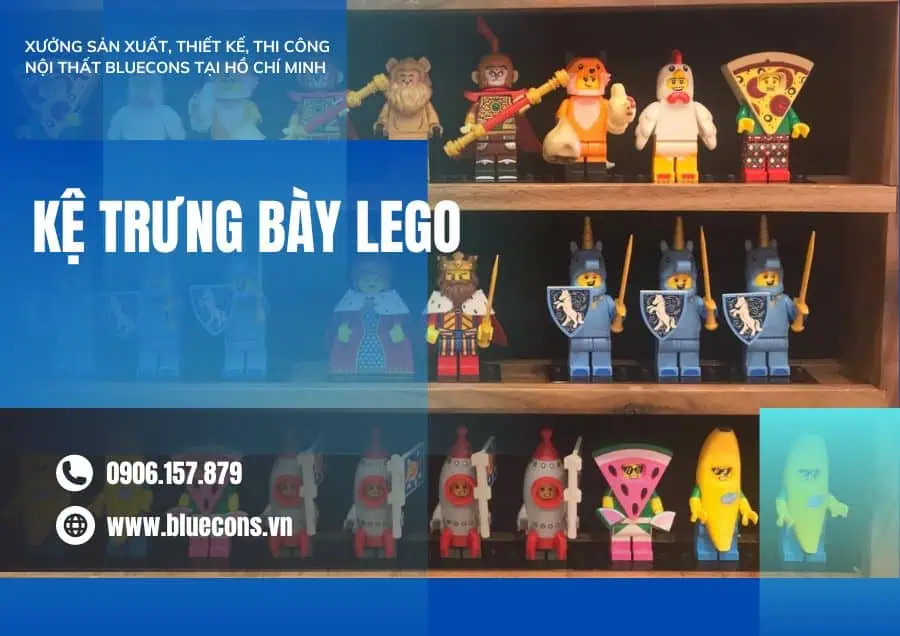 Kệ trưng bày lego