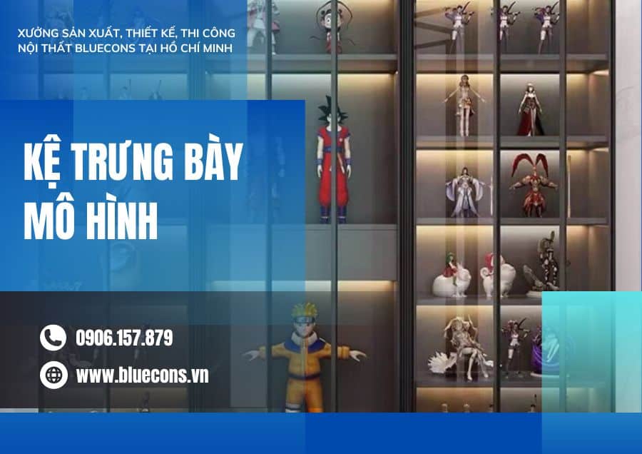 Kệ Trưng Bày Mô Hình Giá Rẻ, Đẹp, Đa Dạng Tại BLUECONS 2 Kệ trưng bày mô hình