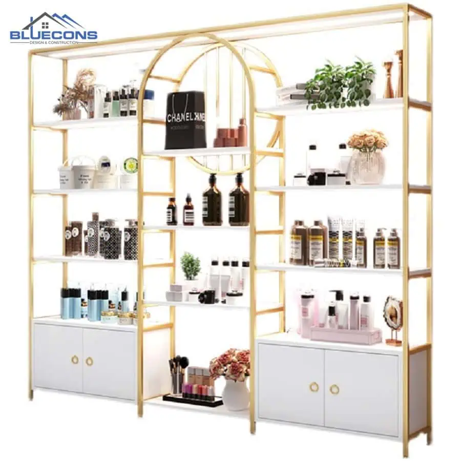 Tủ Trưng Bày Mỹ Phẩm Sang Trọng TTB008 6 Kệ trưng bày sản phẩm đa dạng TTB008