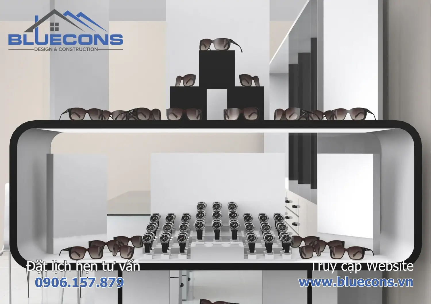 Thi công shop đồng hồ đẹp cao cấp, sang trọng bật nhất 5 Thi công shop đồng hồ đẹp cao cấp, sang trọng bật nhất