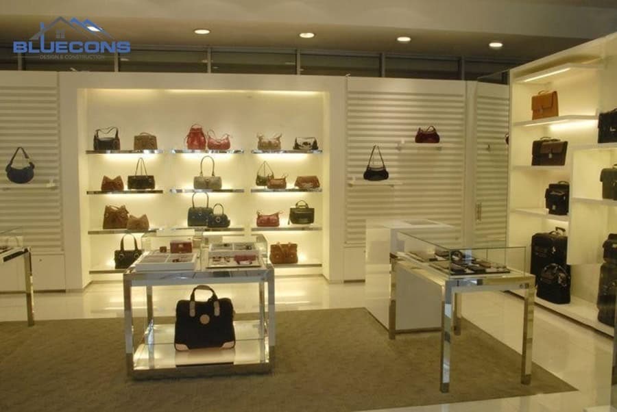 99+ mẫu kệ trưng bày túi xách đẹp, hot nhất 2024 tại Bluecons 12 Kệ trưng bày túi xách có đèn led