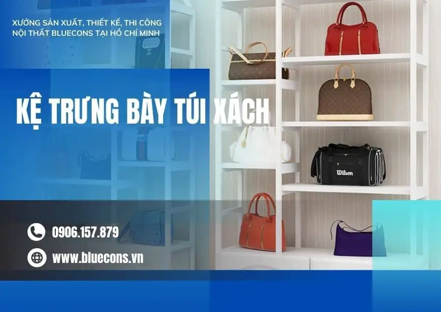 Kệ trưng bày túi xách