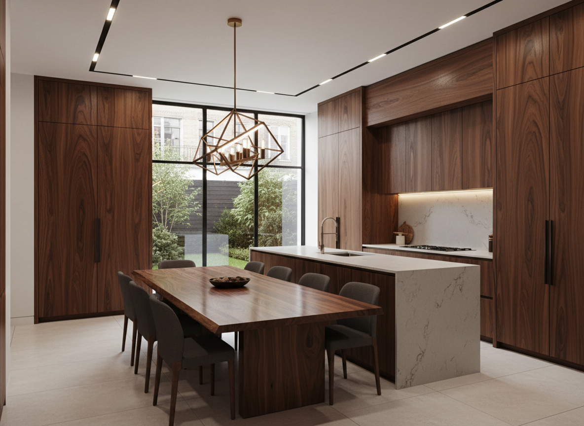 Khong Gian Bep Va Phong An Nha Pho Voi Tu Bep Go Oc Cho Ban An Go Nguyen Khoi Khong Gian Bep Va Phong An Nha Pho Voi Tu Bep Go Oc Cho Ban An Go Nguyen Khoi