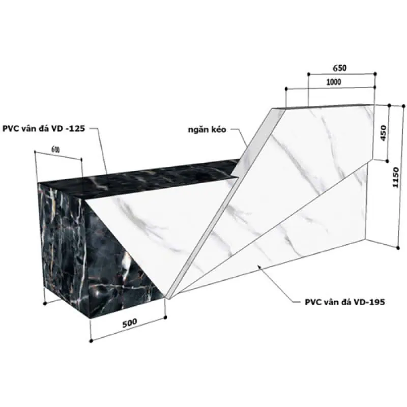 Quầy lễ tân mini