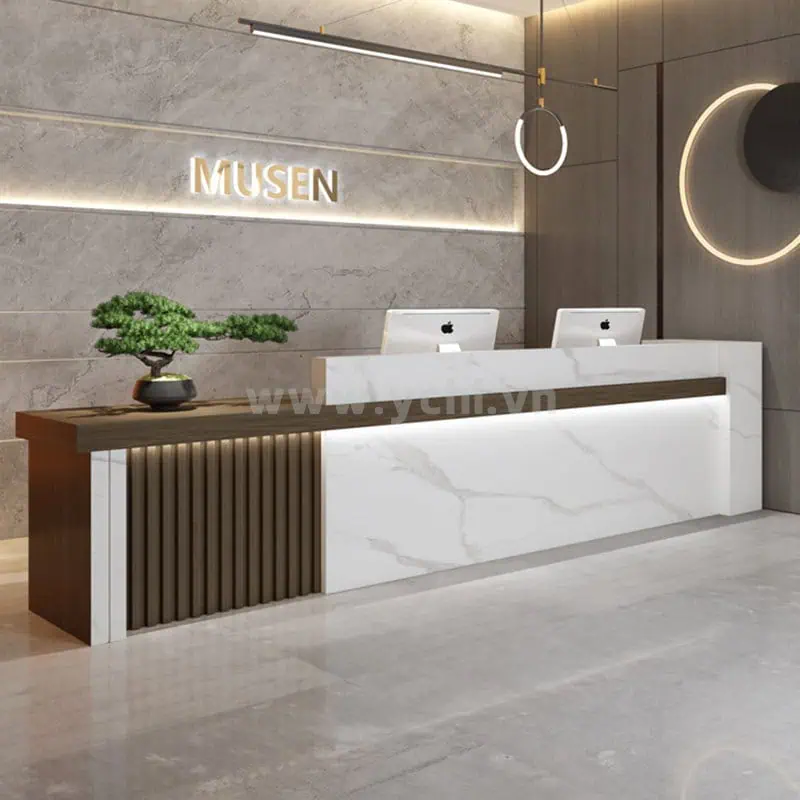 Nội thất lễ tân sang trọng