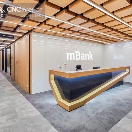 Quầy lễ tân kính cường lực