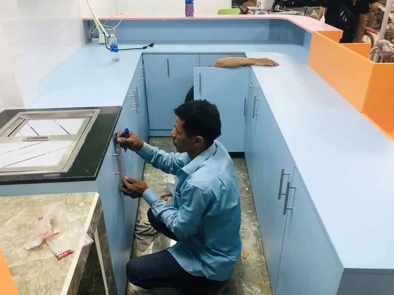 Quầy thu ngân siêu thị giá thành hợp lý uy tín TPHCM