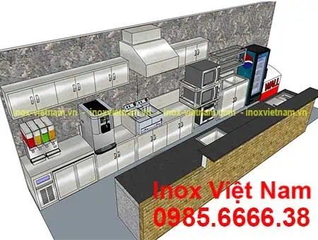 Quầy pha chế hình chữ L