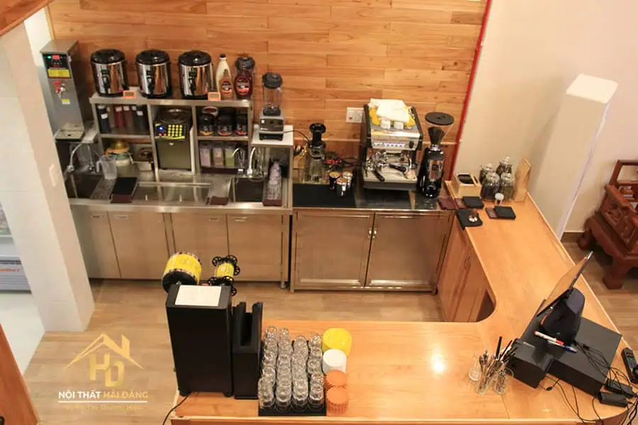 Quầy pha chế thân thiện với không gian