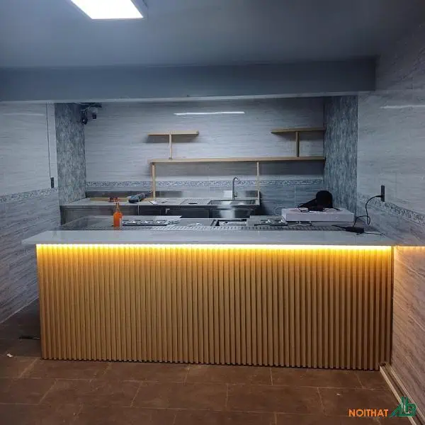 Mẫu quầy pha chế đẹp và hiện đại