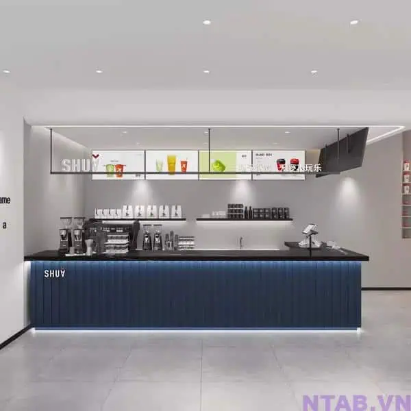 Quầy pha chế mặt đá hoa cương