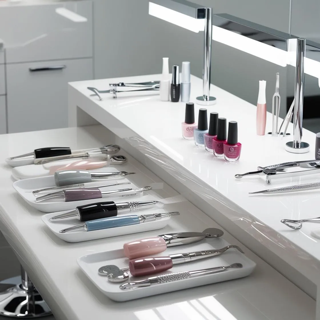 Bàn Nail Spa Chuyên Nghiệp - Professional Nail Spa Table 2 mẫu bàn nail spa chuyên nghiệp_