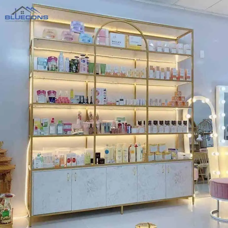 99+ mẫu kệ trưng bày túi xách đẹp, hot nhất 2024 tại Bluecons 5 Mẫu kệ trưng bày túi xách bằng kim loại đa năng