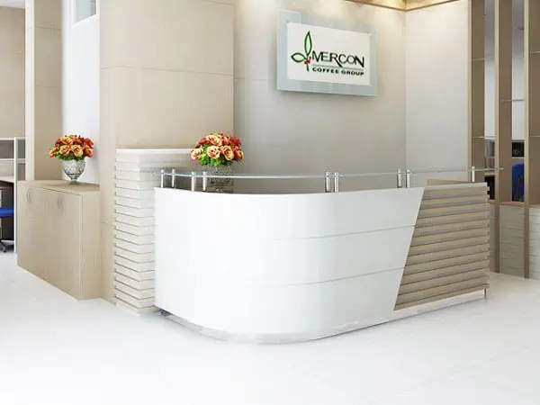 Quầy lễ tân hiện đại