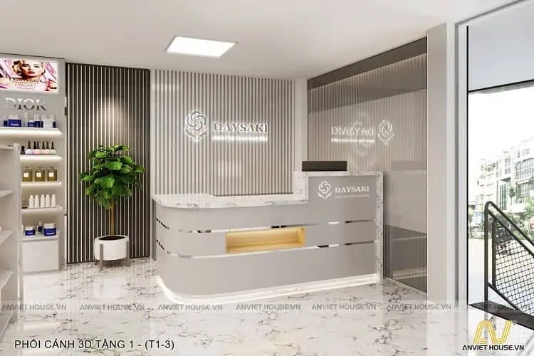 Mẫu quầy lễ tân độc đáo