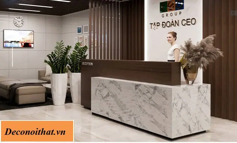 Quầy lễ tân sang trọng