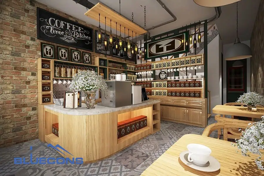 Mẫu quầy pha chế được nhiều khách hàng ưa thích - Thiết kế quầy bar quán cafe đẹp giá thấp