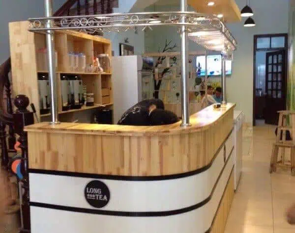 Quầy pha chế với chi tiết tinh tế