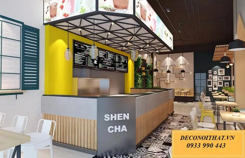 Quầy pha chế inox hiện đại