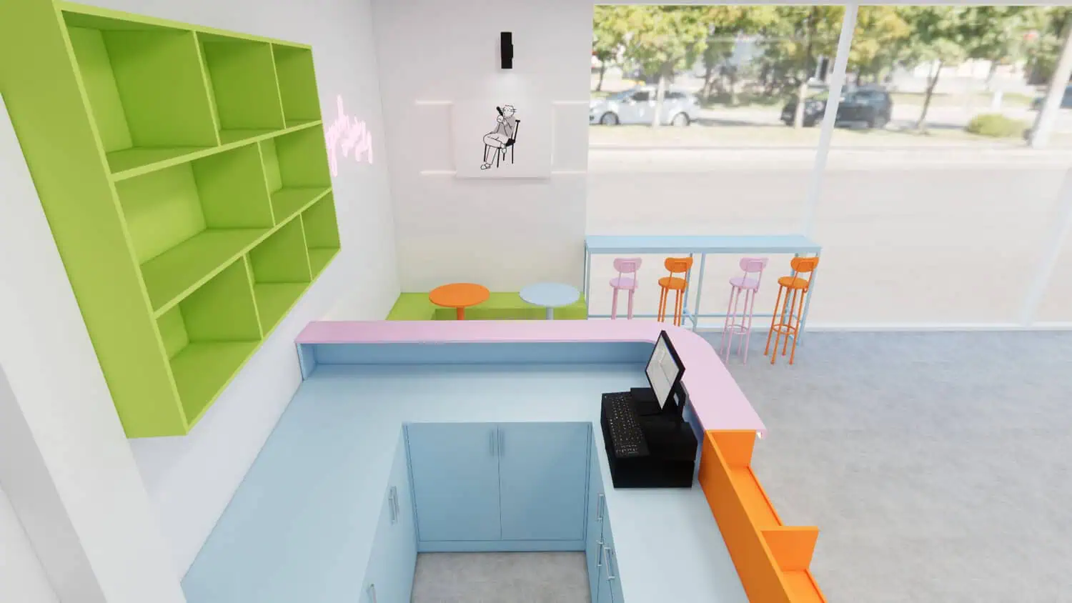 Quầy thu ngân siêu thị giá thành hợp lý uy tín TPHCM