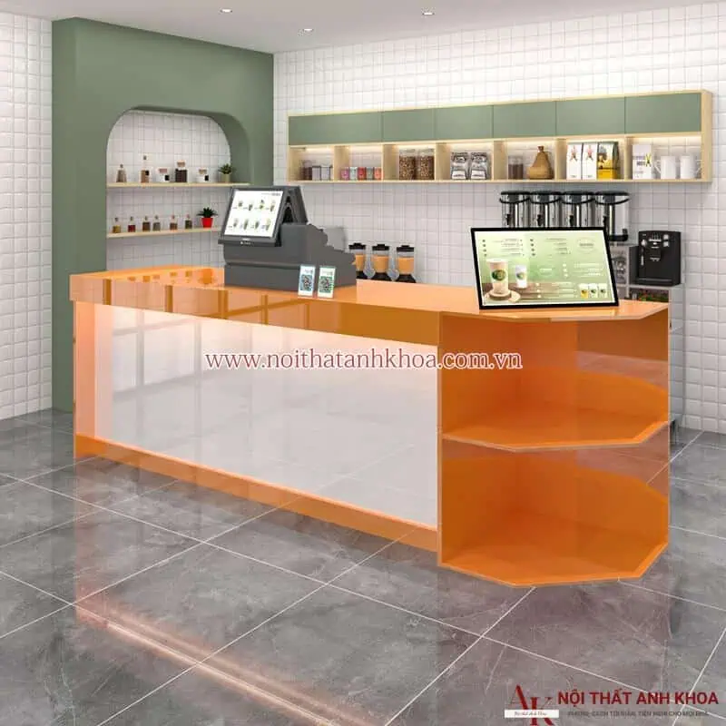 Mẫu thiết kế quầy lễ tân đẹp thu hút mọi ánh nhìn