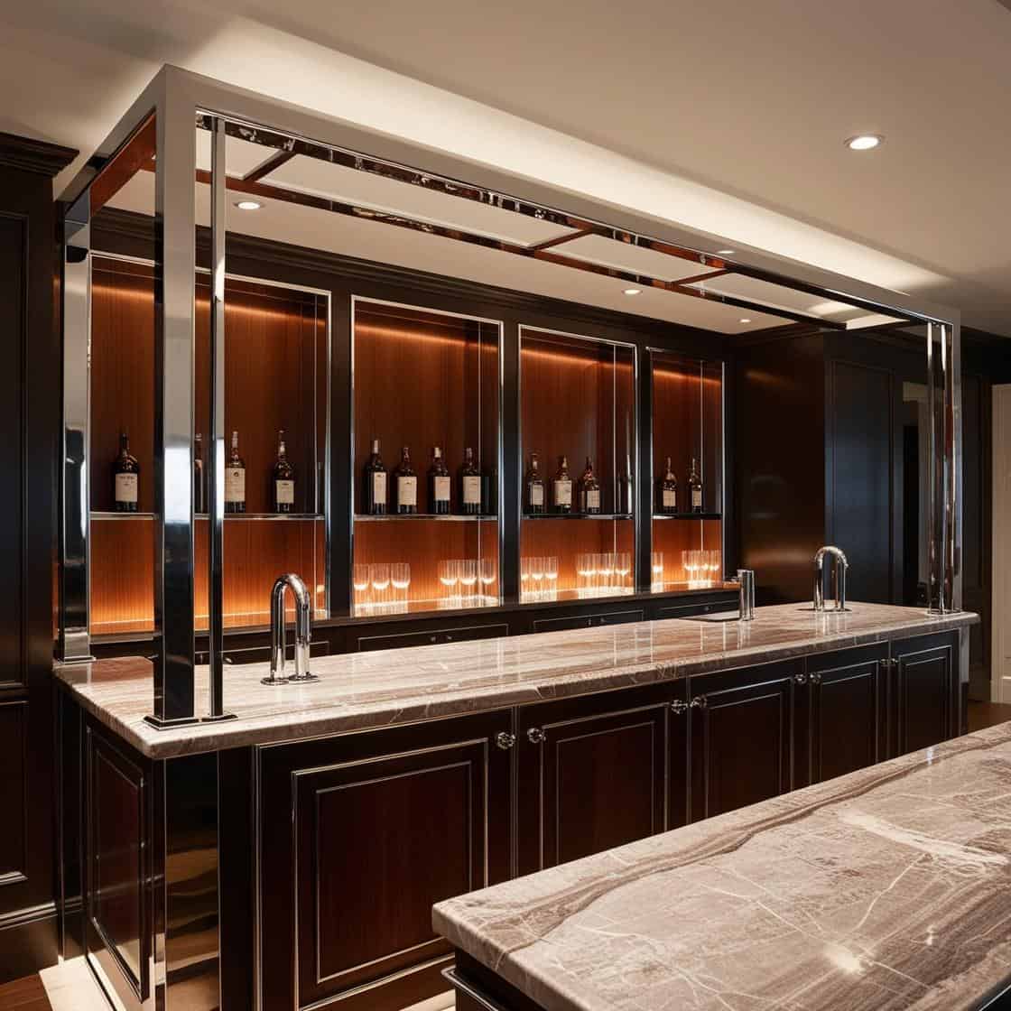 mẫu thiết kế Quầy pha chế hiện đại