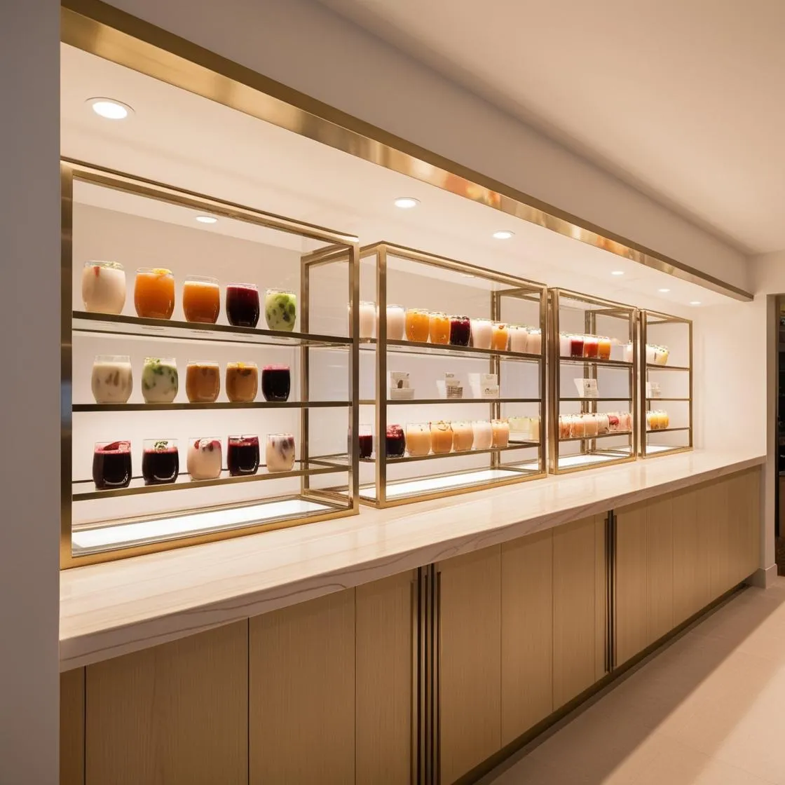 mẫu thiết kế quầy pha chế trà sữa đơn giản hiện đại (15)