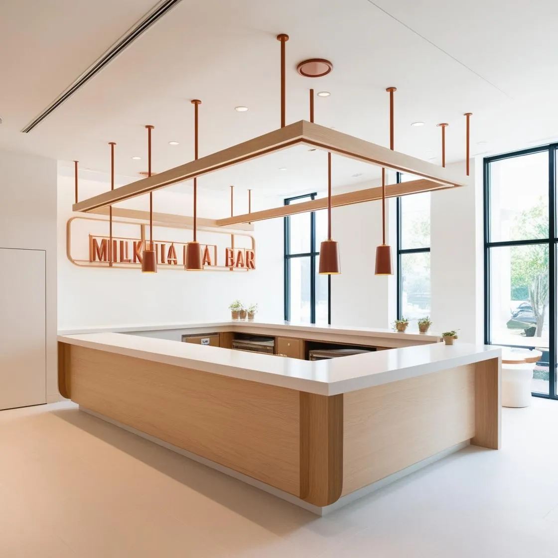 mẫu thiết kế quầy pha chế trà sữa đơn giản hiện đại (17)