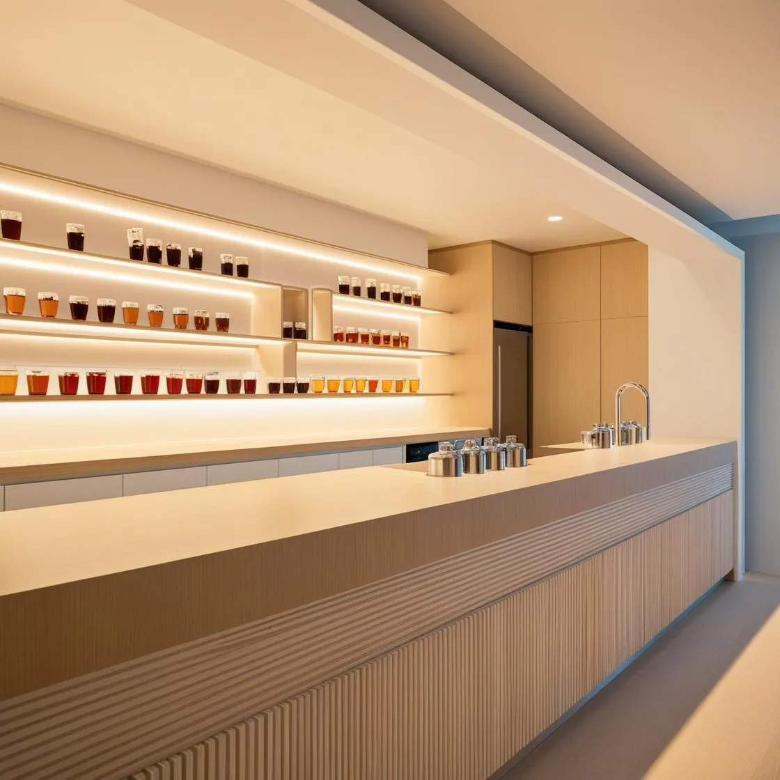 mẫu thiết kế quầy pha chế trà sữa đơn giản hiện đại (23)