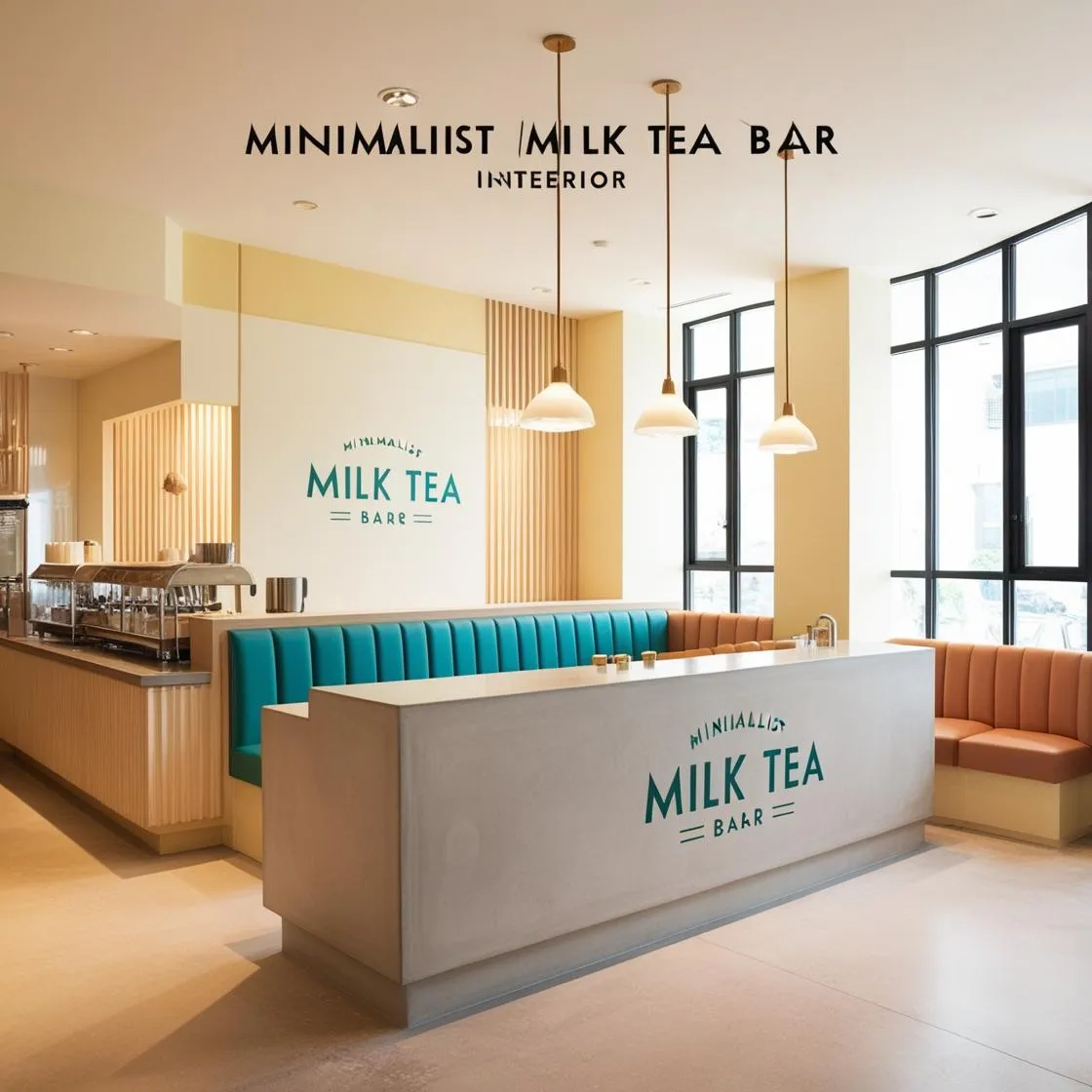 mẫu thiết kế quầy pha chế trà sữa đơn giản hiện đại (27)