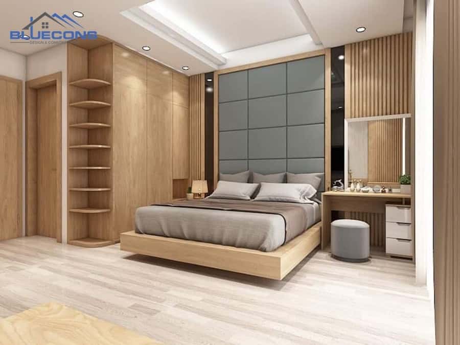 Xưởng Nội Thất Tphcm Bluecons Chuyên Gia Công Đồ Gỗ Giá Tốt, Uy Tín 9 Mẫu tủ kệ quần áo kịch trần gỗ màu sáng đẹp mắt