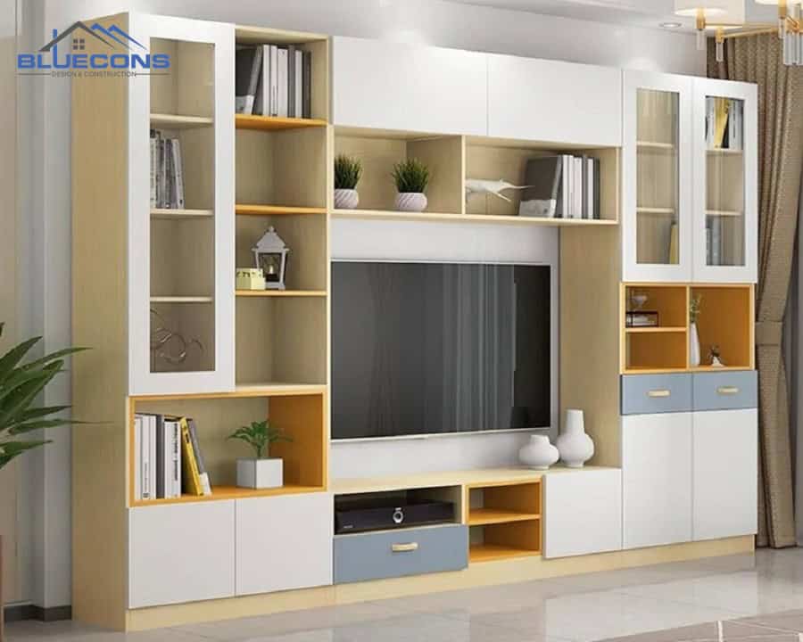 Mẫu tủ kê tivi sang trọng