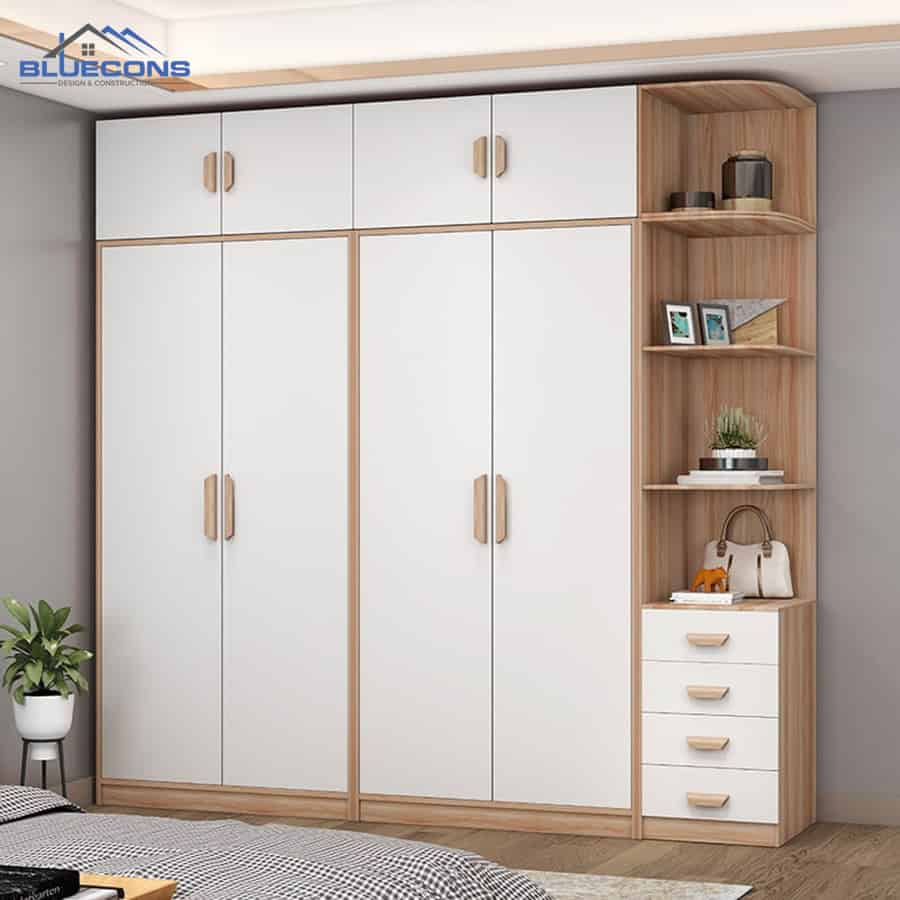 Mẫu tủ quần áo gỗ công nghiệp