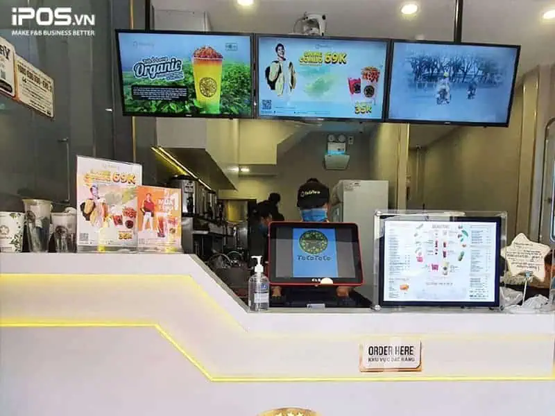 Menu quầy trà sữa