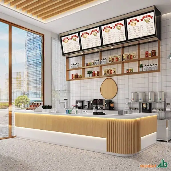 Quầy pha chế kính