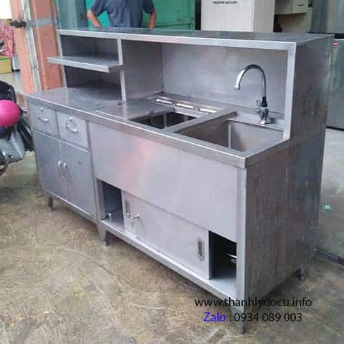 Quầy pha chế inox hiện đại
