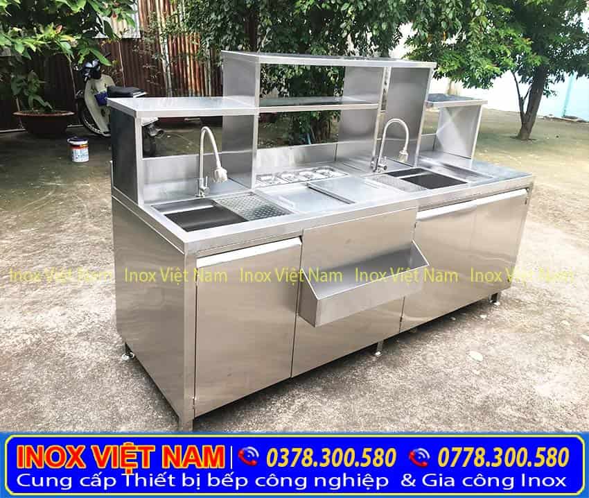 Quầy pha chế inox 304